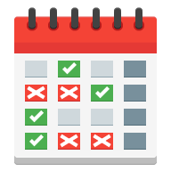 Time and Attendance report and calendar