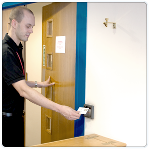 Door access system records who entered and left a building in an emergency image 1