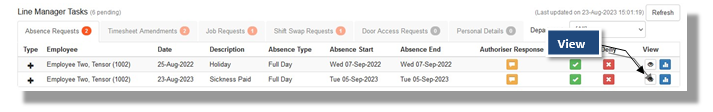 viewing document