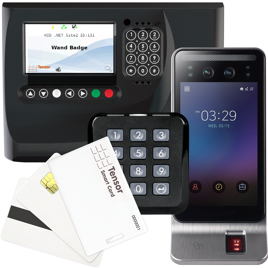 A range of Access control and Time and Attendance product from Tensor plc