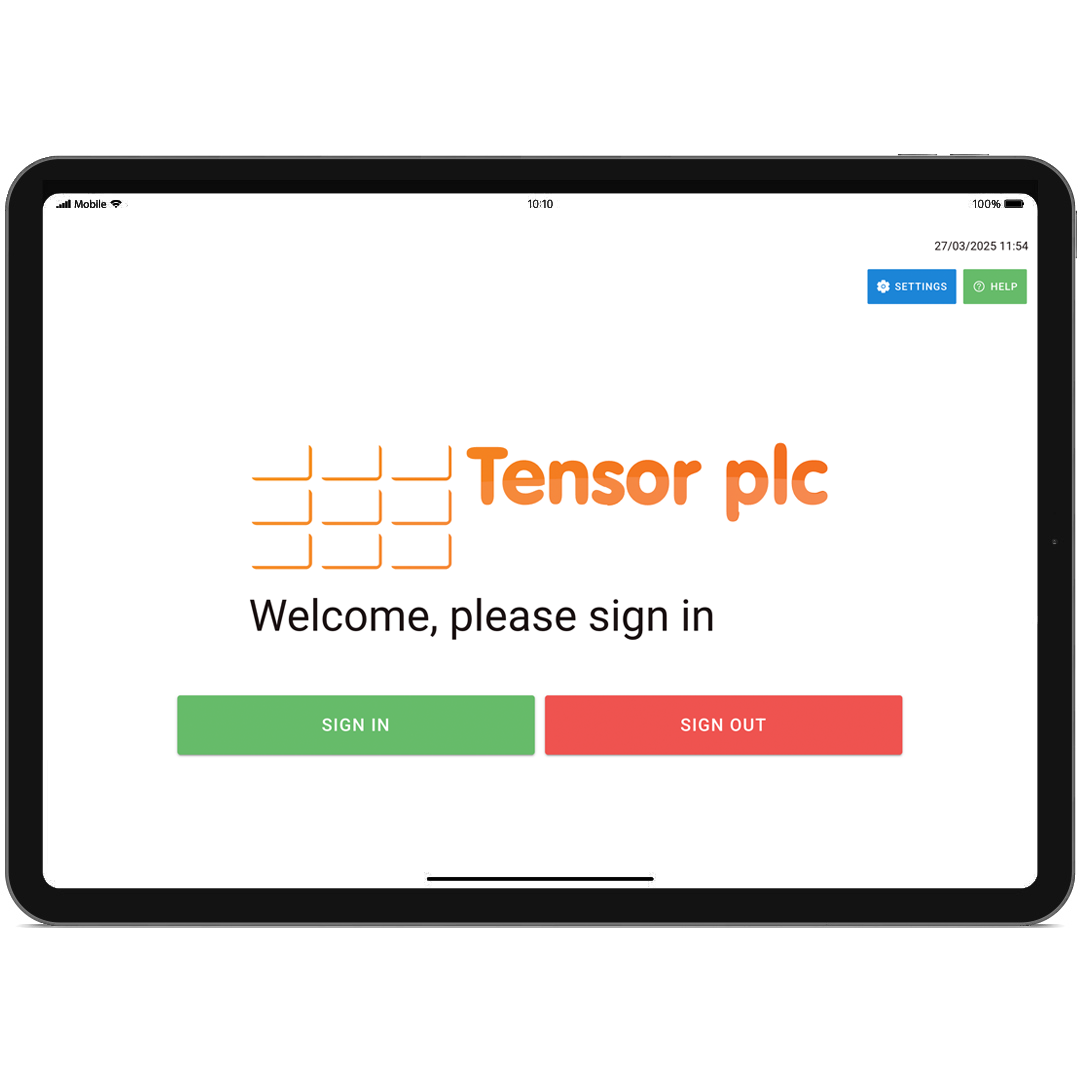 Tensor Self Service App login