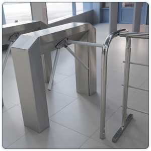 Half height turnstile doubles throughput while keeping space to a minimum image 1