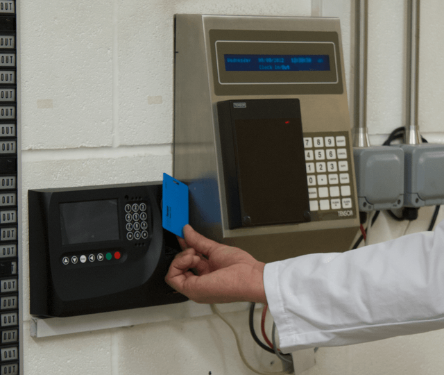 Old and NewClocking Machine For Attendance Tracking