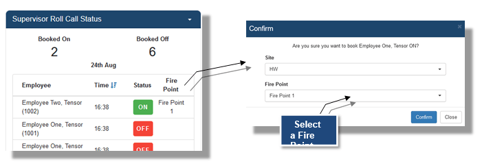 supervisor roll call status