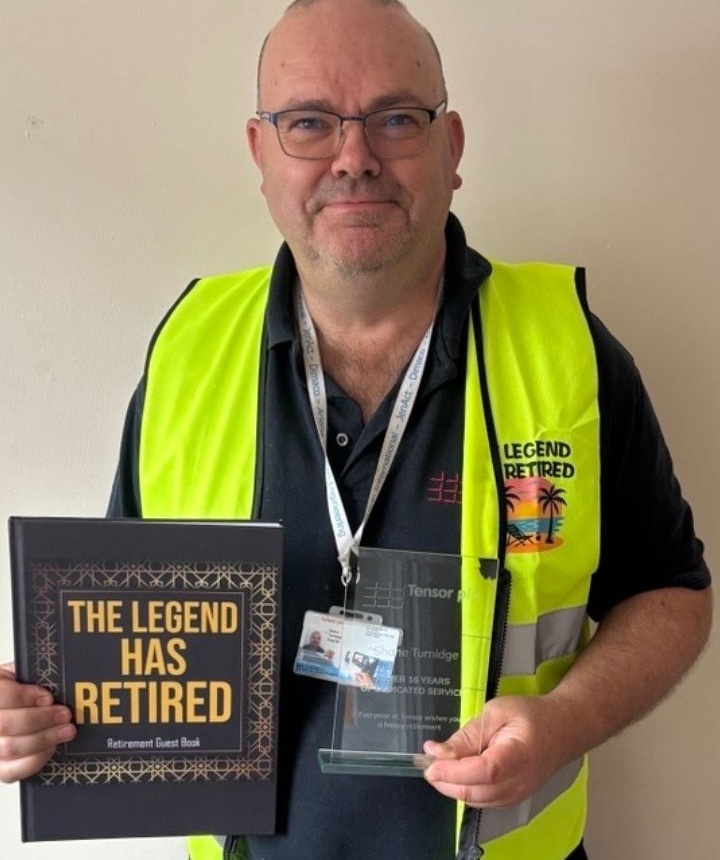 Happy retirement to Shane Turnidge after 16 years at Tensor