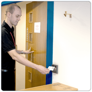 Door access system records who entered and left a building in an emergency image 1