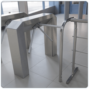 Half height turnstile doubles throughput while keeping space to a minimum image 1