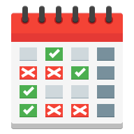 Time and Attendance report and calendar