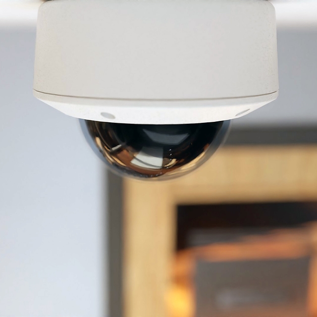 Ceiling mounted CCTV camera