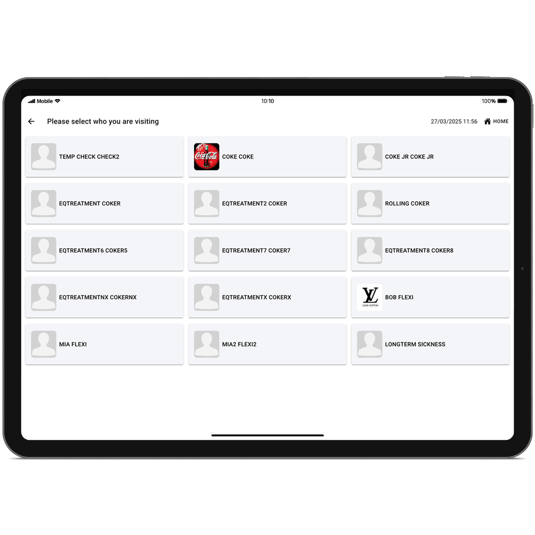 Tensor Self Service App select host